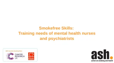 Smokefree Skills: Training needs of mental health