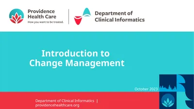 Introduction to Change Management October 2023