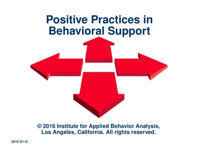 © 2016 Institute for Applied Behavior Analysis,