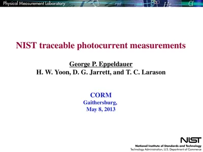 NIST traceable photocurrent measurements George P.