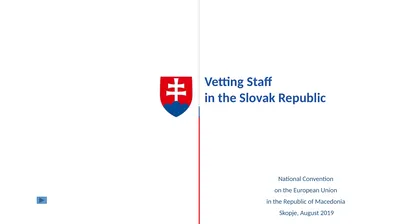 Vetting Staff in the Slovak Republic National
