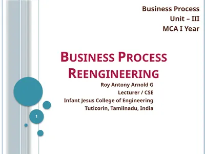 Business Process Reengineering Business Process