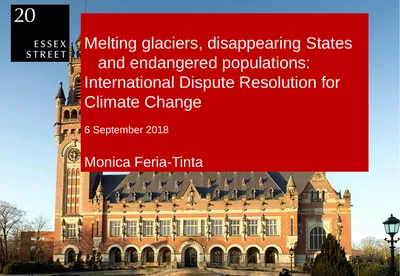 1 Melting glaciers, disappearing States and