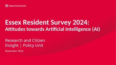 Essex Resident Survey 2024: Attitudes towards