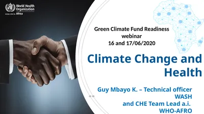 Guy Mbayo K. – Technical officer WASH and CHE Team
