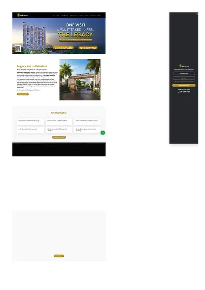 Legacy Kairos Rahatani: 2, 3 & 4.5 BHK Luxury