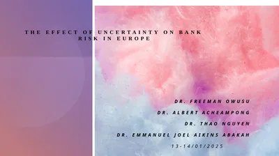 The effect of uncertainty on bank risk in Europe