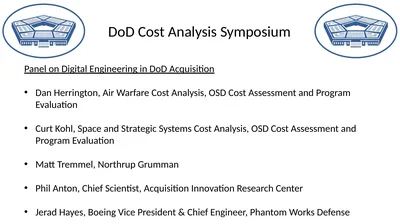 DoD Cost Analysis Symposium Panel on Digital