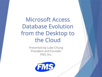 Microsoft Access Database Evolution from the