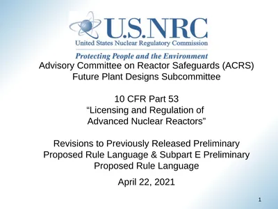 April 22, 2021 1 Advisory Committee on Reactor