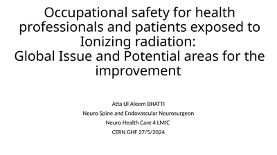 Occupational safety for health professionals and