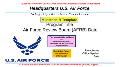 Program Title Air Force Review Board (AFRB) Date