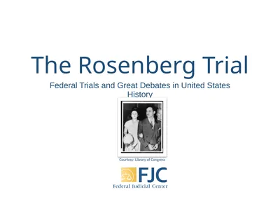 The Rosenberg Trial Federal Trials and Great