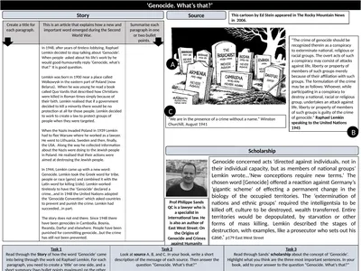 ‘Genocide. What’s that?’ Story Source Scholarship