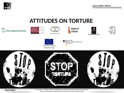 ATTITUDES ON TORTURE Mart 2012 © 2012 Ipsos. All