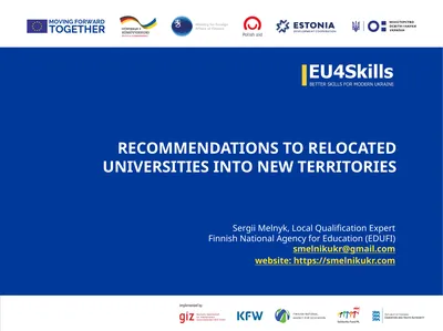 RECOMMENDATIONS TO RELOCATED UNIVERSITIES INTO NEW