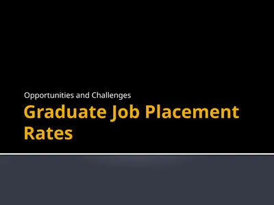 Graduate Job Placement Rates Opportunities and