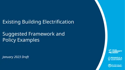 Existing Building Electrification Suggested