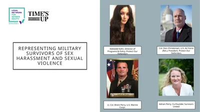 Representing Military Survivors of Sex Harassment