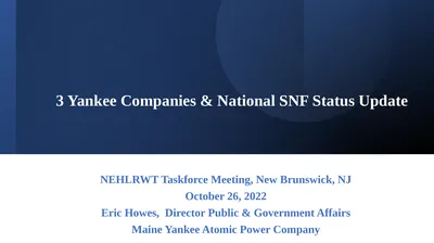 3 Yankee Companies & National SNF Status Update
