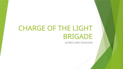 CHARGE OF THE LIGHT BRIGADE ALFRED LORD TENNYSON