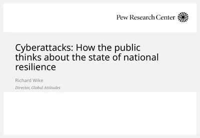 Cyberattacks: How the public thinks about the