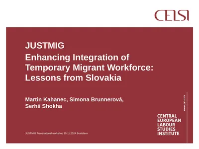 JUSTMIG Enhancing Integration of Temporary Migrant