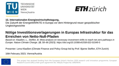 Presenter: Lena Klaaßen (Climate Finance and