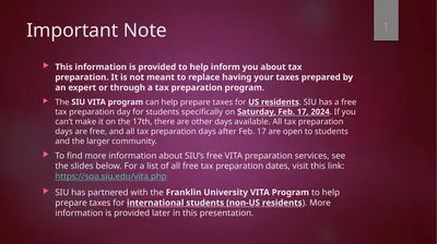 Important Note This information is provided to