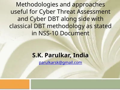 Methodologies and approaches useful for Cyber