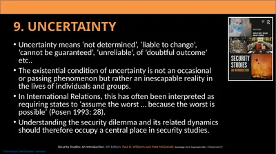9. Uncertainty Uncertainty means ‘not determined’,