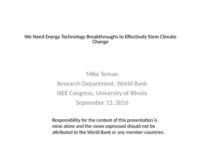 We Need Energy Technology Breakthroughs to