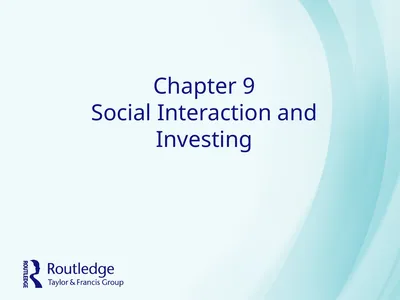 Chapter 9 Social Interaction and Investing