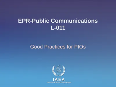 EPR-Public Communications L-011 Good Practices for