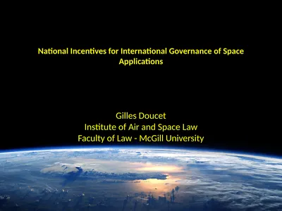 National Incentives for International Governance