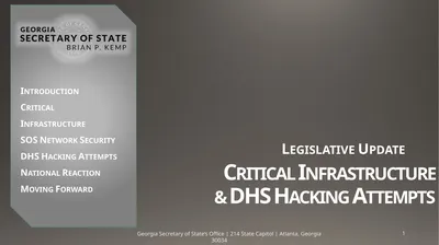 Critical Infrastructure & DHS Hacking Attempts