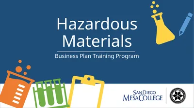 Hazardous Materials Business Plan Training Program