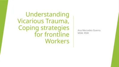 Understanding Vicarious Trauma, Coping strategies