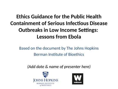 Ethics Guidance for the Public Health Containment