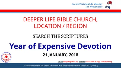 DEEPER LIFE BIBLE CHURCH, LOCATION / REGION SEARCH