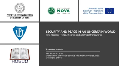 2. Security studies I. Zoltán Vörös, PhD