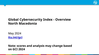 Global Cybersecurity Index - Overview North