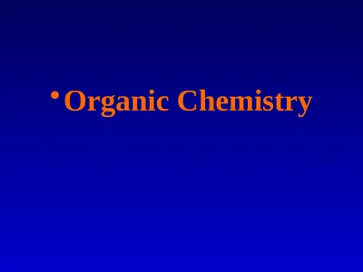 Organic Chemistry Refinery and tank storage