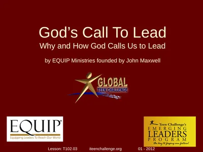 God’s Call To Lead Why and How God Calls Us