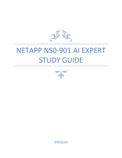 Complete Study Guide for NetApp NS0-901 NCAE Certification