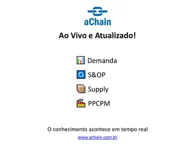 Ao Vivo e Atualizado! Garanta sua Vaga! www.achain.com.br