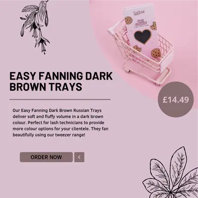 Easy Fanning DARK Brown Trays