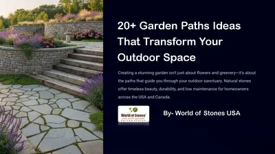 20+ Stunning Garden Path Ideas Using Natural Stones