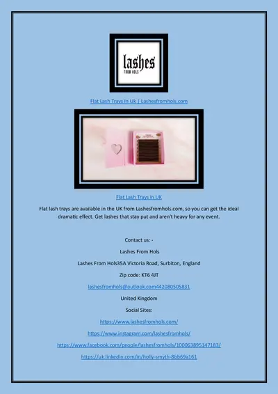 Flat Lash Trays In Uk | Lashesfromhols.com