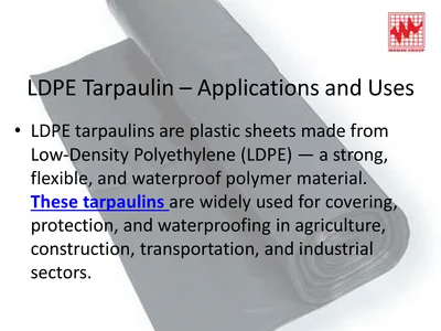 LDPE Tarpaulins Applications and Uses